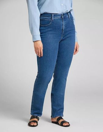 LEE CLASSIC STRAIGHT PLUS DAMSKIE SPODNIE JEANSOWE JEANSY MID EVITA L32JPVYW