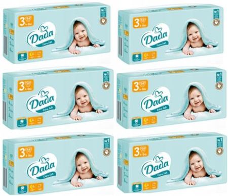 Dada Pieluchy Jednorazowe Extra Soft 3 Midi 4-9kg 324 Szt