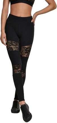 Urban Classics Laces Inset damskie legginsy, czarne