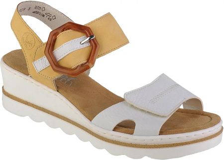 Rieker Sandals 67476-69 : Kolor - Białe, Rozmiar - 41