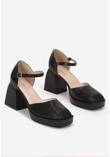 Zdjęcie CZARNE SANDAŁY NA SŁUPKU I PLATFORMIE ROZMIAR 39 - Szamotuły