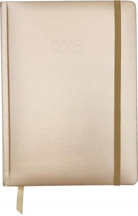 A4 Kalendarz 2025 Dzienny książkowy 20,5x28cm Każdy Dzień Osobno Złoty