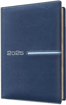 Kalendarz 2025 książkowy A5 tygodniowy niebieski - Evena