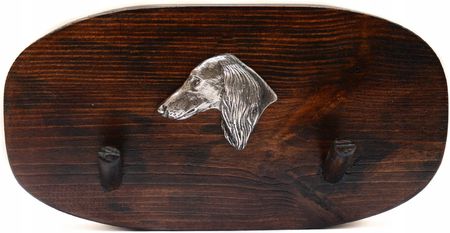 Art Dog Chart Perski Saluki Drewniany Wieszak Z Psem Na Smycz Akcesoria Klucze (16523985157)