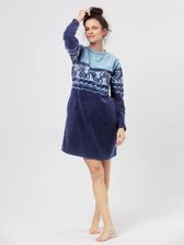 Zdjęcie Koszula nocna Key LHD-893 niebieska polar - Kielce