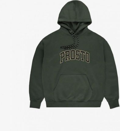 Męska bluza dresowa nierozpinana z kapturem Prosto Hoodie College99 - zielona