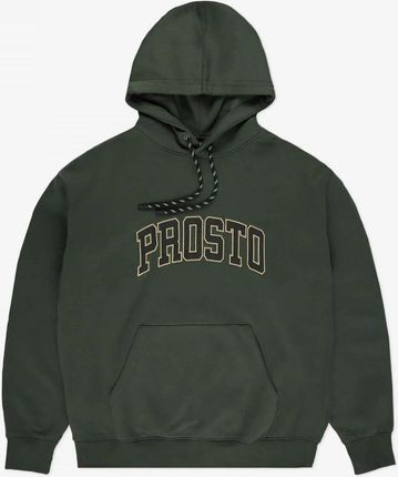 Męska bluza dresowa nierozpinana z kapturem Prosto Hoodie College99 - zielona