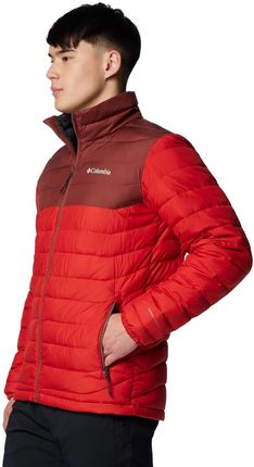 Kurtka puchowa męska Columbia POWDER LITE II czerwona 2086964698 - zdjęcie 2