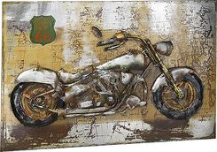 Kobolo Fototapeta Metalowa Dekoracja Ścienna Obraz 3D Motocykl Route 66 108X72 Cm