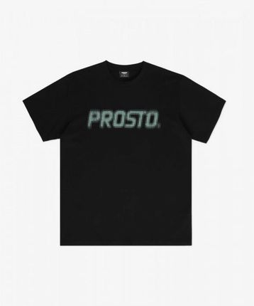 Męski t-shirt z nadrukiem Prosto Pixel - czarny