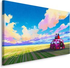 Muralo Obraz Dekoracja Nowoczesna Canvas Samochód Pojazd Abstrakcja 3D 30X20Cm