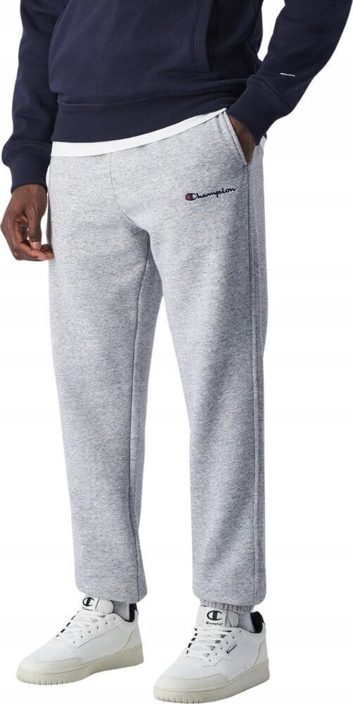 Spodnie Dresowe Joggery Męskie Champion Elastic Cuff Szare