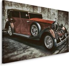 Muralo Obraz Na Płótnie Zabytkowy Samochód Vintage Dekoracja Z Modnym Efektem 3D 30X20Cm