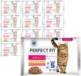Perfect Fit Adult 1+ 32x85g Mokra Karma Dla Kotów Z Kurczakiem I Wołowiną W Sosie