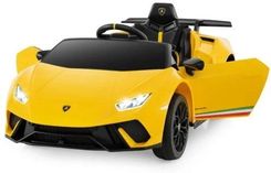 Costway Elektryczny Samochód Sportowy Dla Dzieci Lamborghini Żółty
