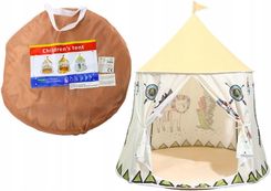 Zdjęcie Lean Toys Namiot Indiański Tipi Dla Dzieci Beżowy 125cm - Skaryszew