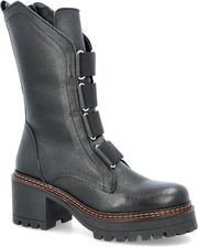 Zdjęcie Wysokie workery ze skóry - TYMOTEO 2163/1 CZARNE - Poręba