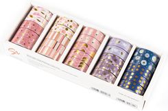 Zdjęcie Narcissus Taśma Klejąca Dekoracyjna Washi Tape Gold Set 4 Display Mix 25Szt. - Dzierzgoń