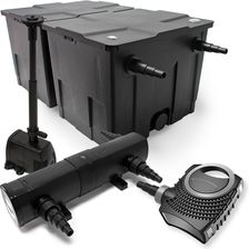 Wiltec Kompletny Zestaw Wiltec Filtr Do Oczka Wodnego Bf-350B O Pojemności Do 60000 L Filtr Do Oczka Wodnego O Przepływie Ciągłym Pompa Do Oczka Wodne