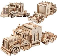 Zdjęcie Little Story Drewniane Puzzle Model Do Składania 3D Ciężarówka - Końskie