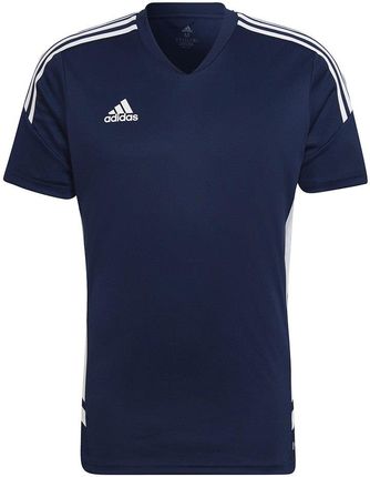 adidas Teamwear Koszulka Męska Condivo 22 Jersey V-Neck Granatowo-Biała Ha6291