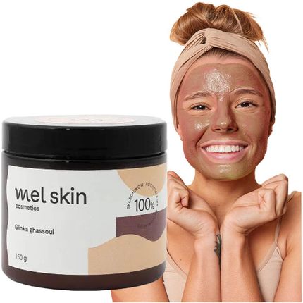 Mel Skin Glinka Ghassoul Oczyszczająca Ujędrniająca Wygładzająca 150G