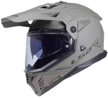 Ls2 Kask Cross Enduro Mx702 Pioneer Ii Solid Matt Sand