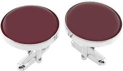 Manufakturaspinek.Pl Karneol Ø20 (S1522) Srebrne spinki do mankietów z karneolem w srebrze 925