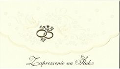 Zdjęcie ZAPROSZENIE NA ŚLUB + KOPERTA - Gostynin