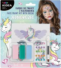 Zdjęcie Farbki do twarzy z kalkomanią Unicorn KIDEA - Łódź