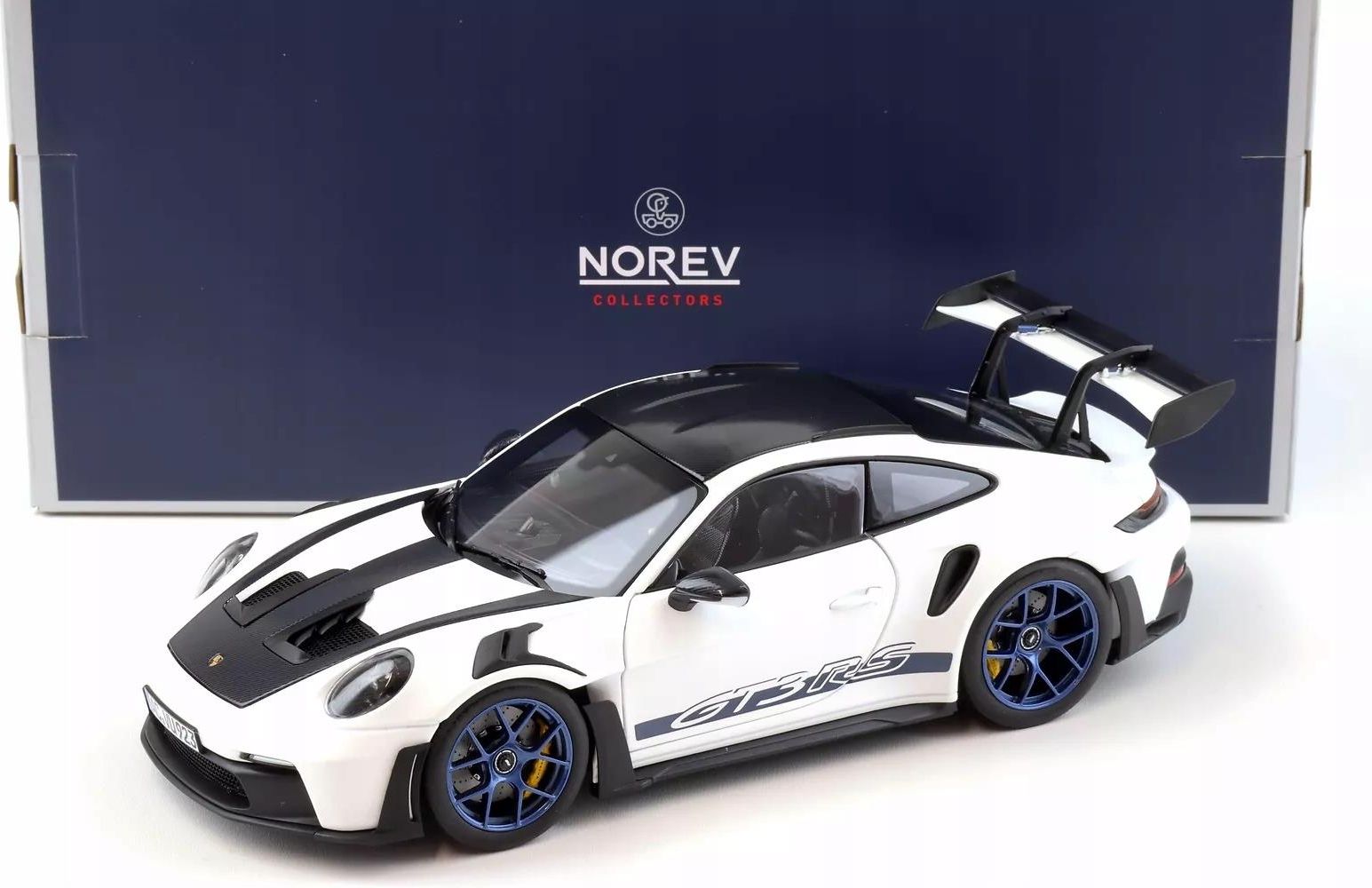 205-202 ノレブ 1/18 ポルシェ 911 GT3 RS 2022 Norev Porsche 911 GT3 Rs w/Weissach Pack 2022 White/Indigo