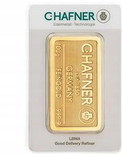 Zdjęcie Sztabka C. Hafner 100 gramów Złota Lbma - Korsze