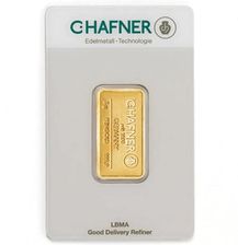 Sztabka C. Hafner 5 gramów Złota Lbma