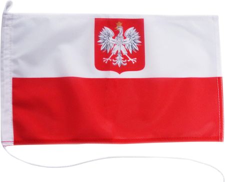 Flaga Polski Bandera Jachtowa Godło Polska 30x20cm Sailing