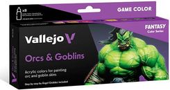 Zdjęcie Vallejo 72192 Orcs & Goblins Zestaw 8 farb Game Color - Lipiany