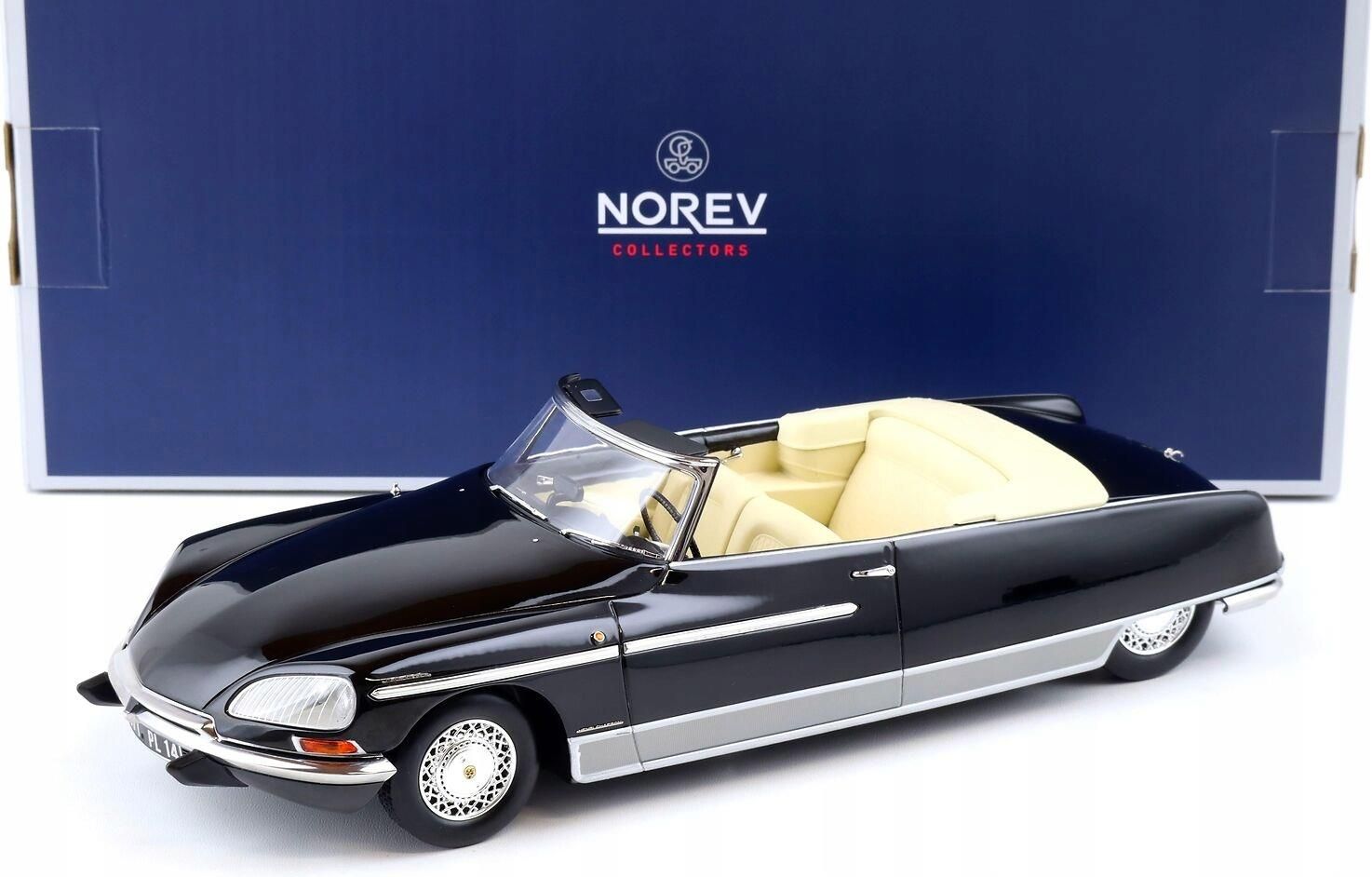 Citroën DS 21 Chapron Palm Beach 1964 - 1/18 - METAL-18 / Norev - Gris - Occasion état Neuf