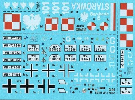 Mistercraft G-94 Sdk. Kfz. 251 ausf A 1941-44 powstańcza Starówka 1:35 - zdjęcie 3