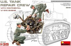 Zdjęcie Us Tank Repair Crew With Continental W-670 Engine 1:35 MiniArt 35461 - Brwinów