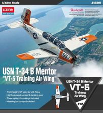 Zdjęcie Academy 12361 Usn Beechcraft T-34B Mentor VT-5 Training Air Wing 1:48 - Warszawa