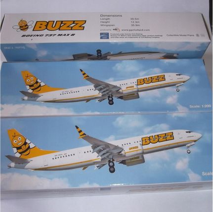航空機・ヘリコプター B-Models 1:200 BUZZ B737-8MAX SP-RZH Model Boeing 737MAX8 BUZZ Ryanair 1:200 SP-RZH B Models