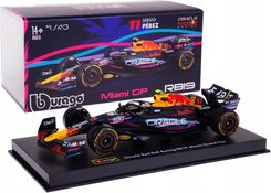 Red Bull RB19 Miami Gp Bolid F1 Model Matal Bburago 1:43 #11 S. Perez Box