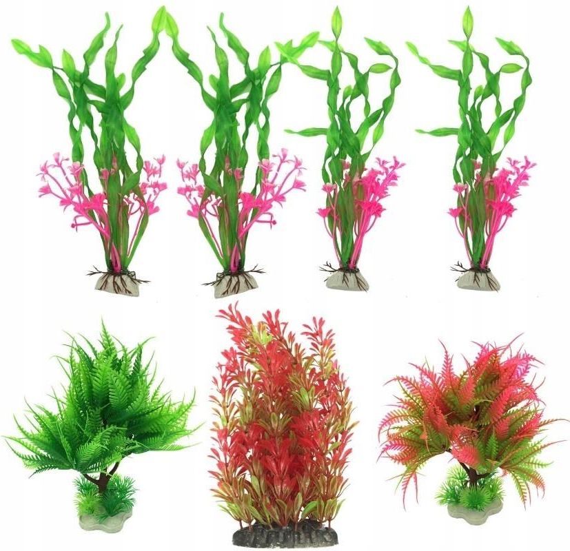 Zdjęcie PietyPet 7 dużych roślin do akwarium dekoracja zbi - Rabka-Zdrój