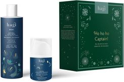 Zdjęcie HAGI Men Zestaw Ho Ho Ho Captain! Ahoy Captain! Naturalny orzeźwiający żel do mycia ciała, 300ml + Naturalny kojąco-nawilżający krem-żel po goleniu, 5 - Ciechocinek