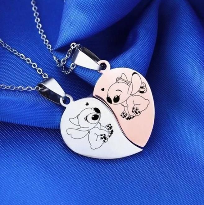 Naszyjniki Przyjaźni LlLO & Stitch naszyjnik i Stich Best Friends dla ...