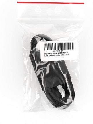 Motorola Oryginalny Kabel Typ C Do Typ C 6,5A Sc18D24968 1 M Czarny Bulk - zdjęcie 2