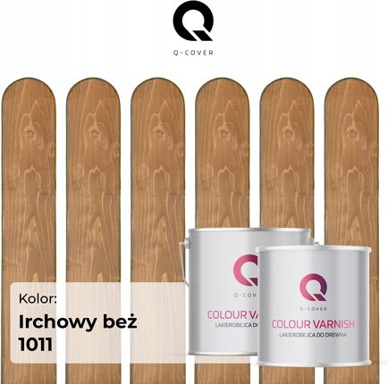 Q-Cover Lakierobejca Do Drewna 3W1 Irchowy Beż Extra Lazura Satynowa Lazur 5L - zdjęcie 2