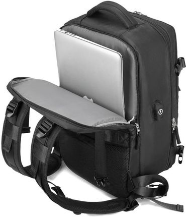 TORBA PLECAK PODRÓŻNY KABINOWY BAGAŻ PODRĘCZNY DO SAMOLOTU WODOODOPORNY USB CTB400 - zdjęcie 6