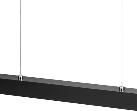 Alfalux Czarna Lampa Wisząca Led 116Cm 4000K Z Metalu W116Led-4K-Schwarz Wymienny Wysokość 30-150 Cm - zdjęcie 2