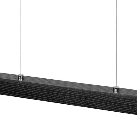 Alfalux Czarna Lampa Wisząca Led 100 Cm 4000K Z Drewna Jesionowego L100Kb-4K-Schwarz Wymienny Wysokość 30-150 - zdjęcie 2