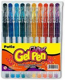 Patio Długopis Gel Pen Glitter 10 Kolorów